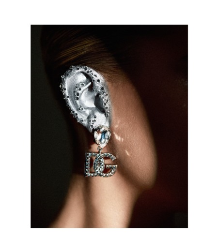 earring, dolce, gabbana, art, closeup, spotlight, strecke