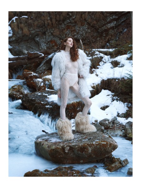 Joni Gerlach, Faces, Glamour, Editorial, Fashion, snow, mode, schnee, frozen, berge, austria