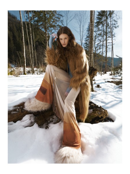 Joni Gerlach, Faces, Glamour, Editorial, Fashion, snow, mode, schnee, frozen, berge, austria