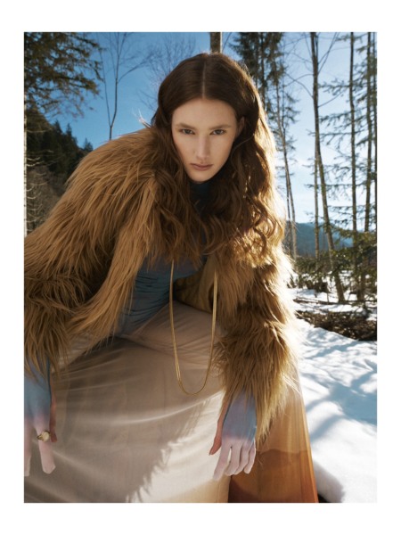 Joni Gerlach, Faces, Glamour, Editorial, Fashion, snow, mode, schnee, frozen, berge, austria