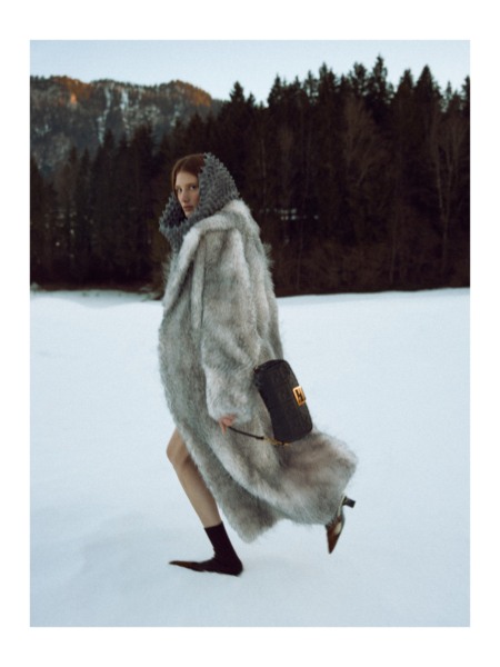 Joni Gerlach, Faces, Glamour, Editorial, Fashion, snow, mode, schnee, frozen, berge, austria