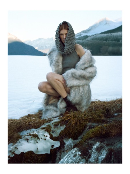 Joni Gerlach, Faces, Glamour, Editorial, Fashion, snow, mode, schnee, frozen, berge, austria