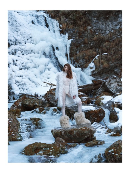 Joni Gerlach, Faces, Glamour, Editorial, Fashion, snow, mode, schnee, frozen, berge, austria