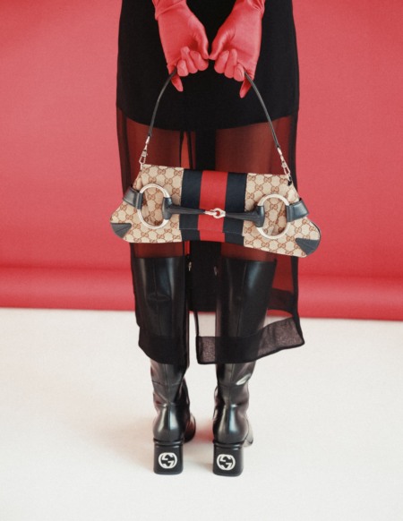 Haya, Magazine, editorial, fashion, red, Balenciaga, dress